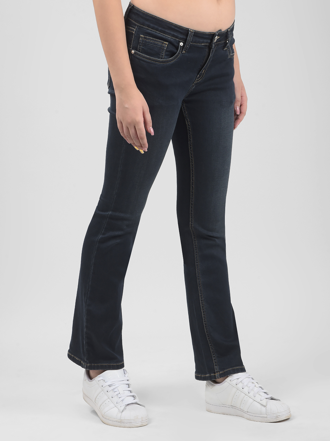 Numero Uno Women Solid Blue Jeans